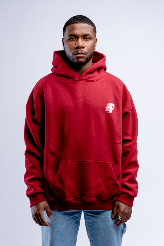 Flame Hoodie Bordeaux