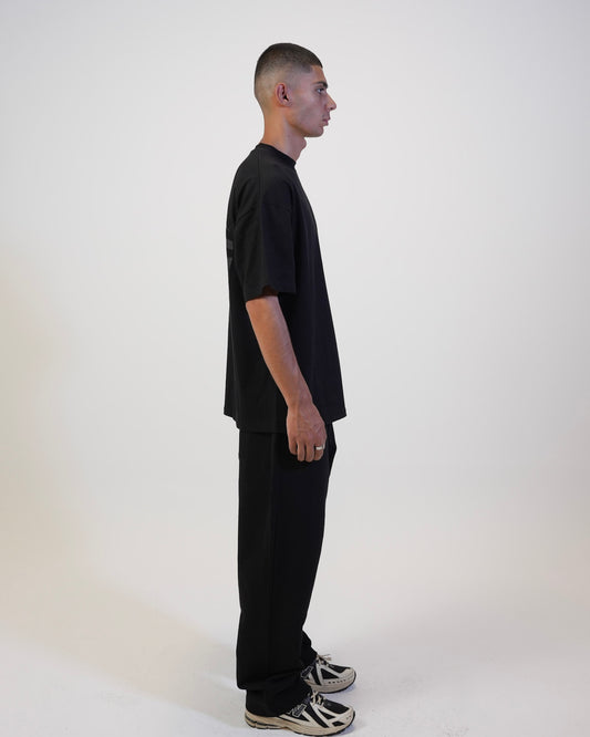 Heart Tee Black on Black