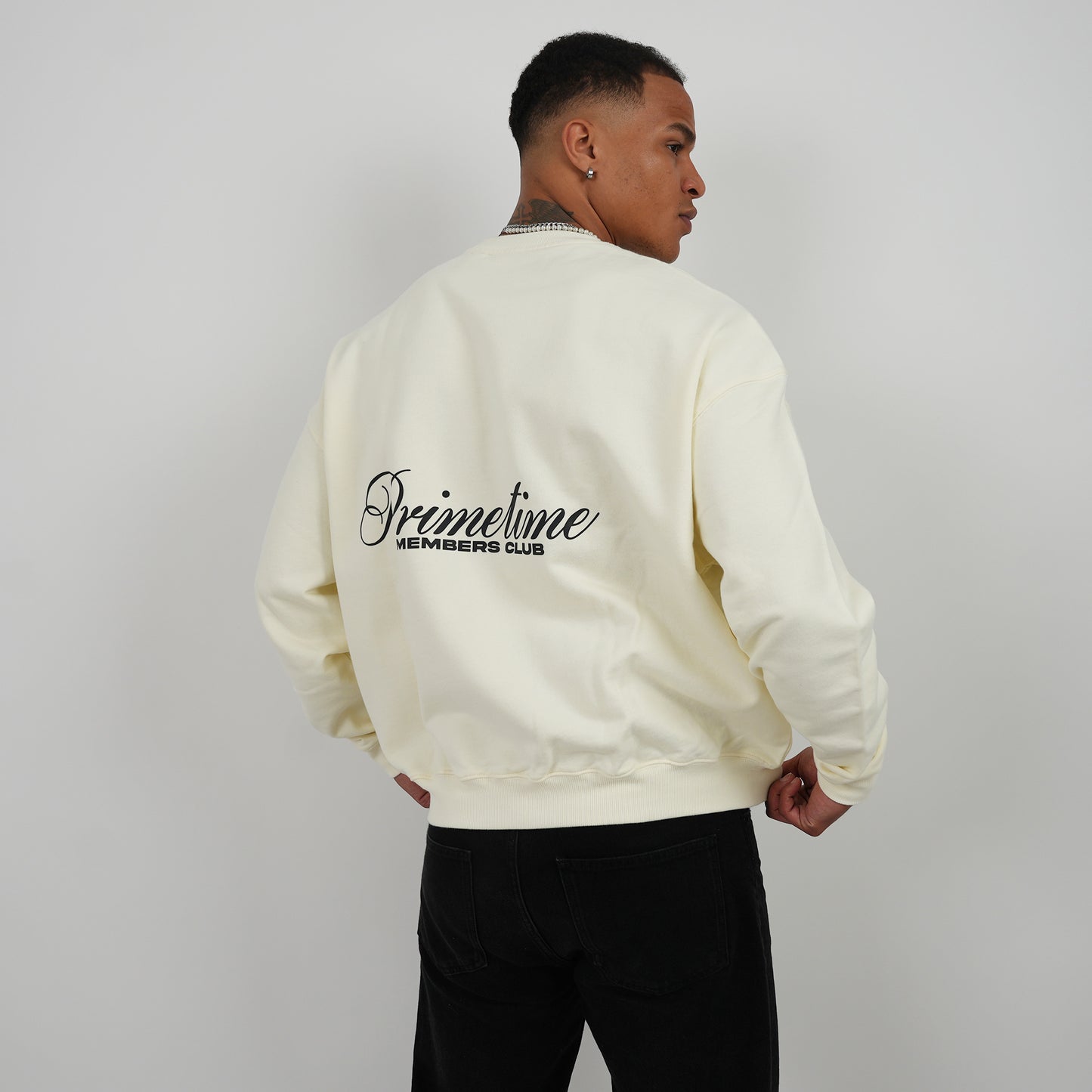 Members club Crewneck Cream