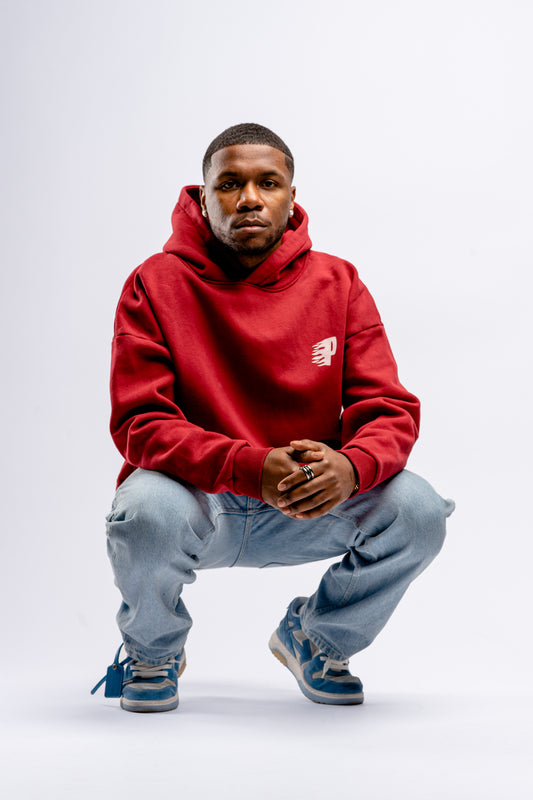 Flame Hoodie Bordeaux