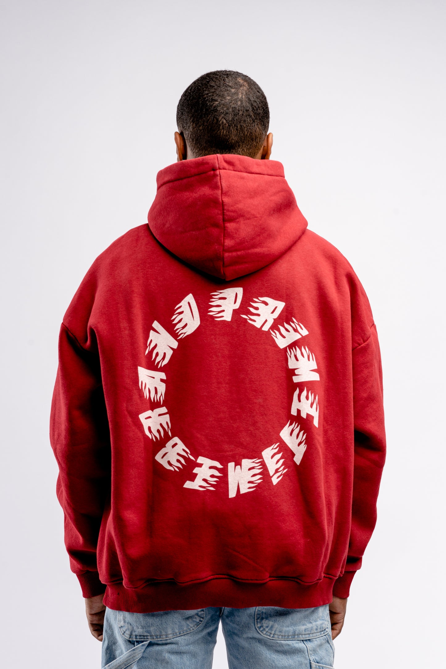 Flame Hoodie Bordeaux