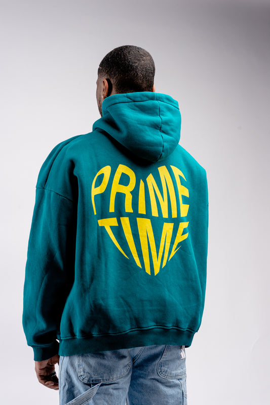 Heart Hoodie Petrol