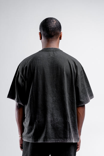 Heart Tee Black Washed