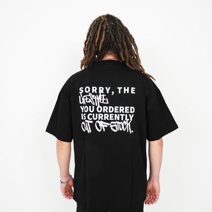 Out of stock Tee Black